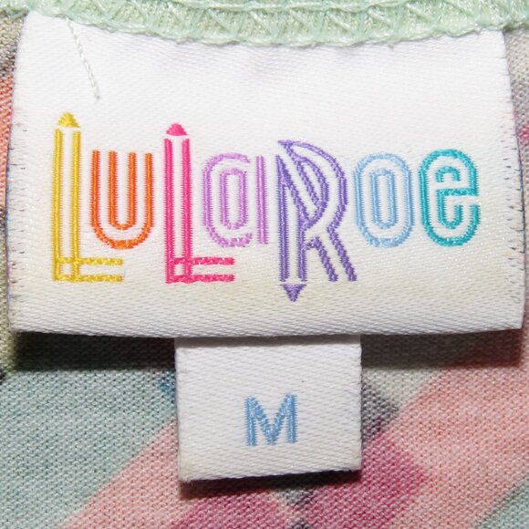 LuLaRoe Women's Multicolor Short-Sleeve Tunic Size M (C1285) - Picture 6 of 7